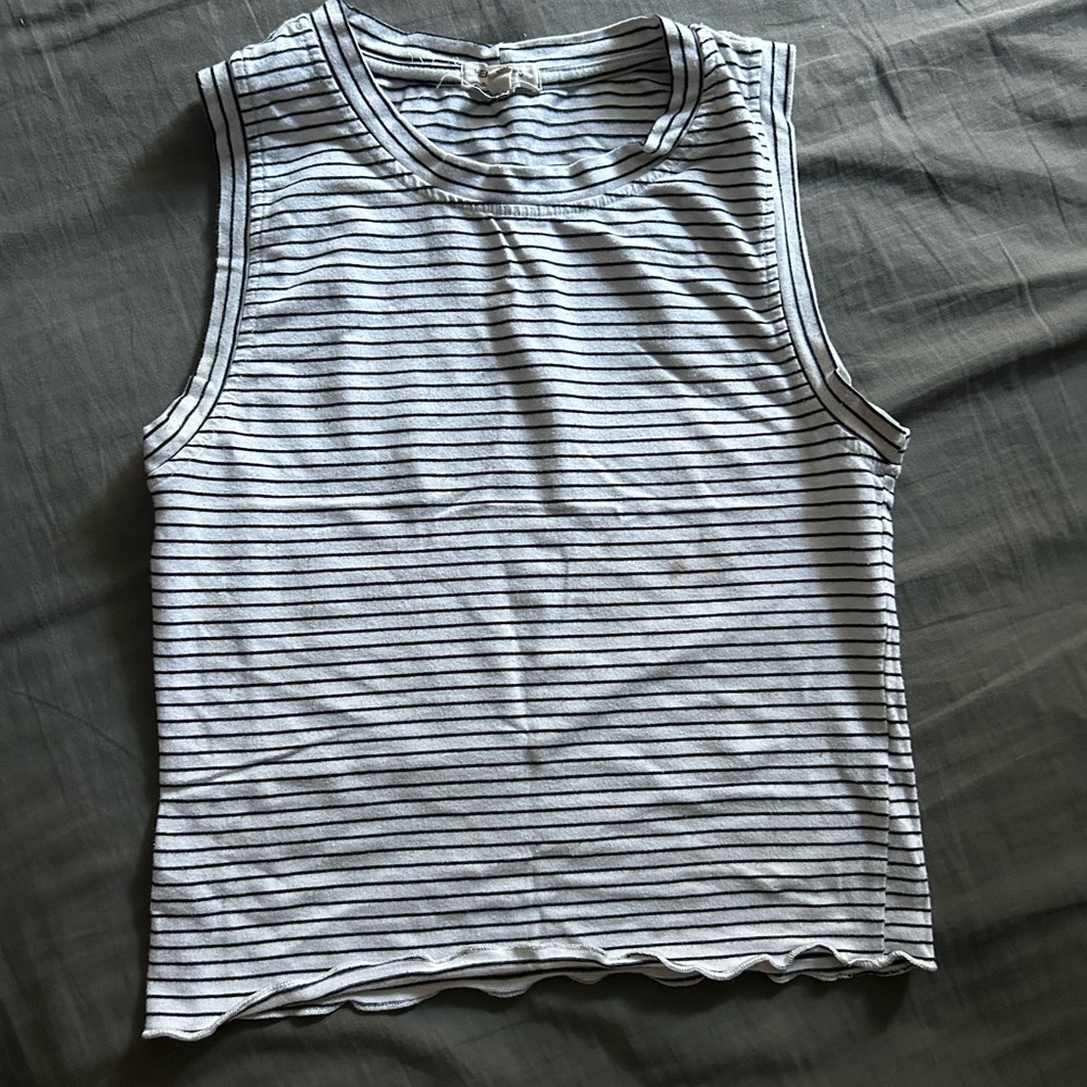 Striped Sleeveless Top